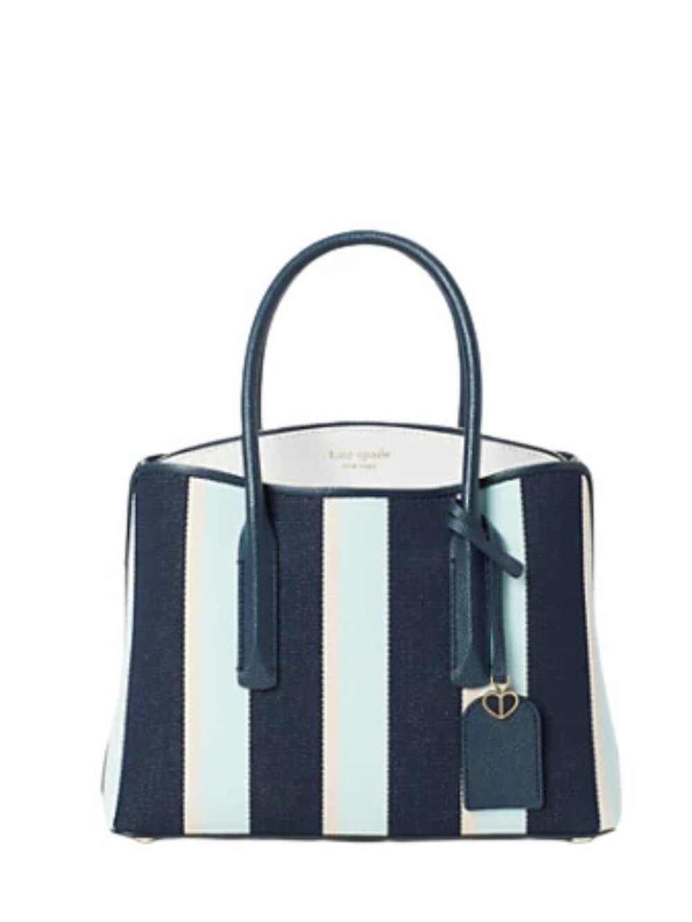 Kate Spade New York - Margaux Canvas Stripe Medium Satchel